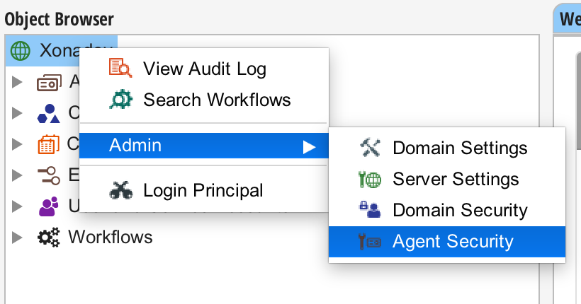 Agent Security Menu