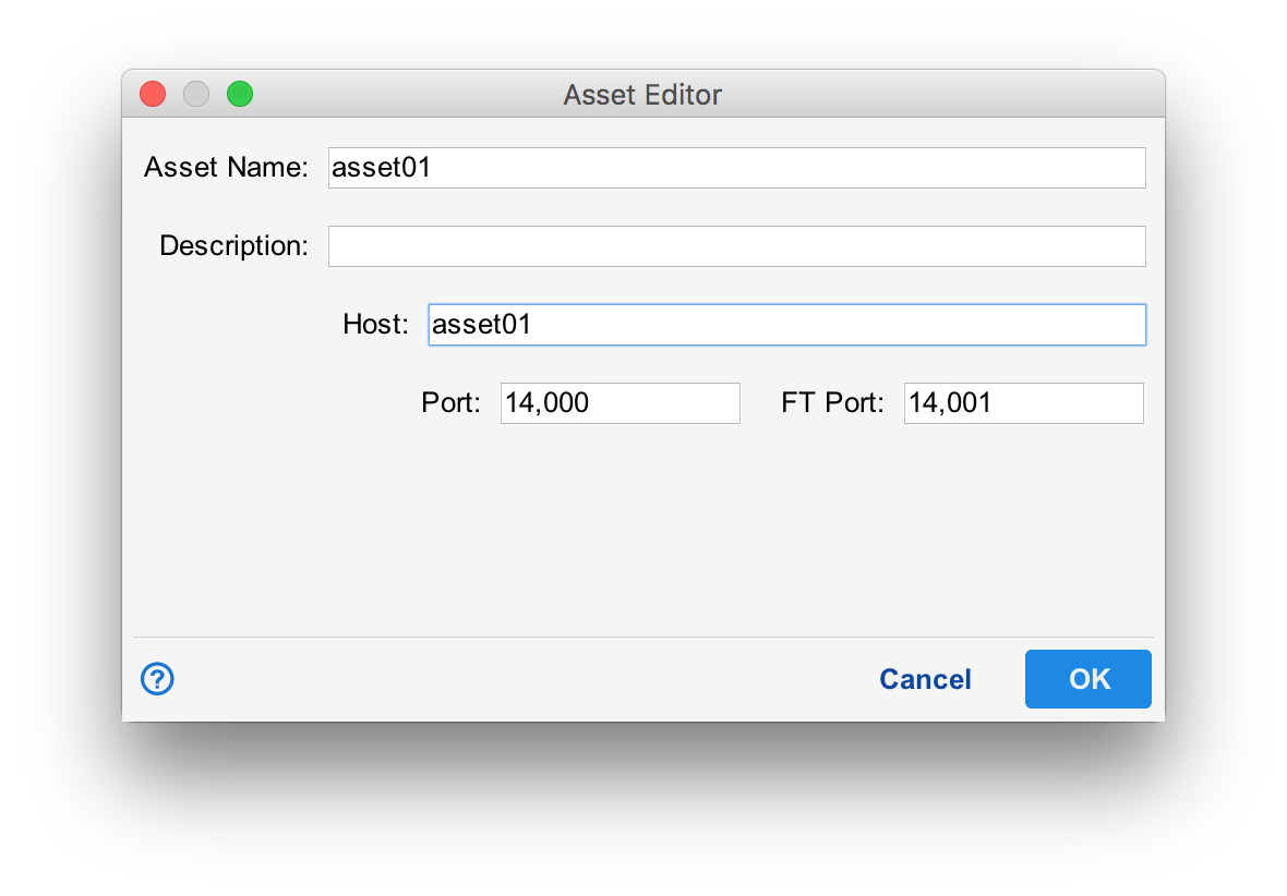 Asset Configuration
